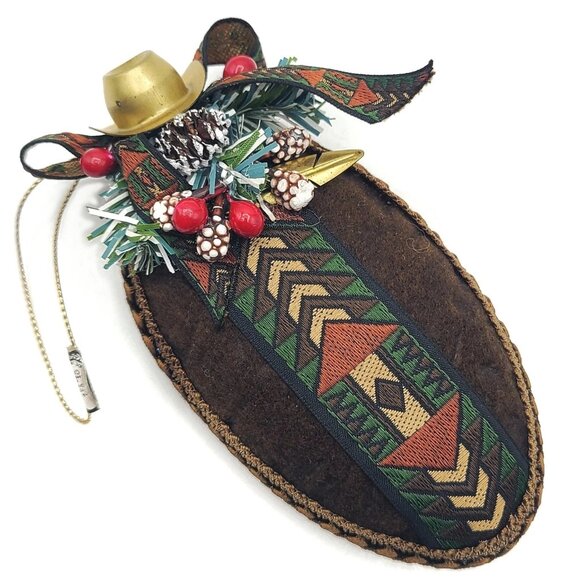 Vintage Western Cowboy Christmas Ornament Made in Taiwan – Excellent Condition - Picture 1 of 4